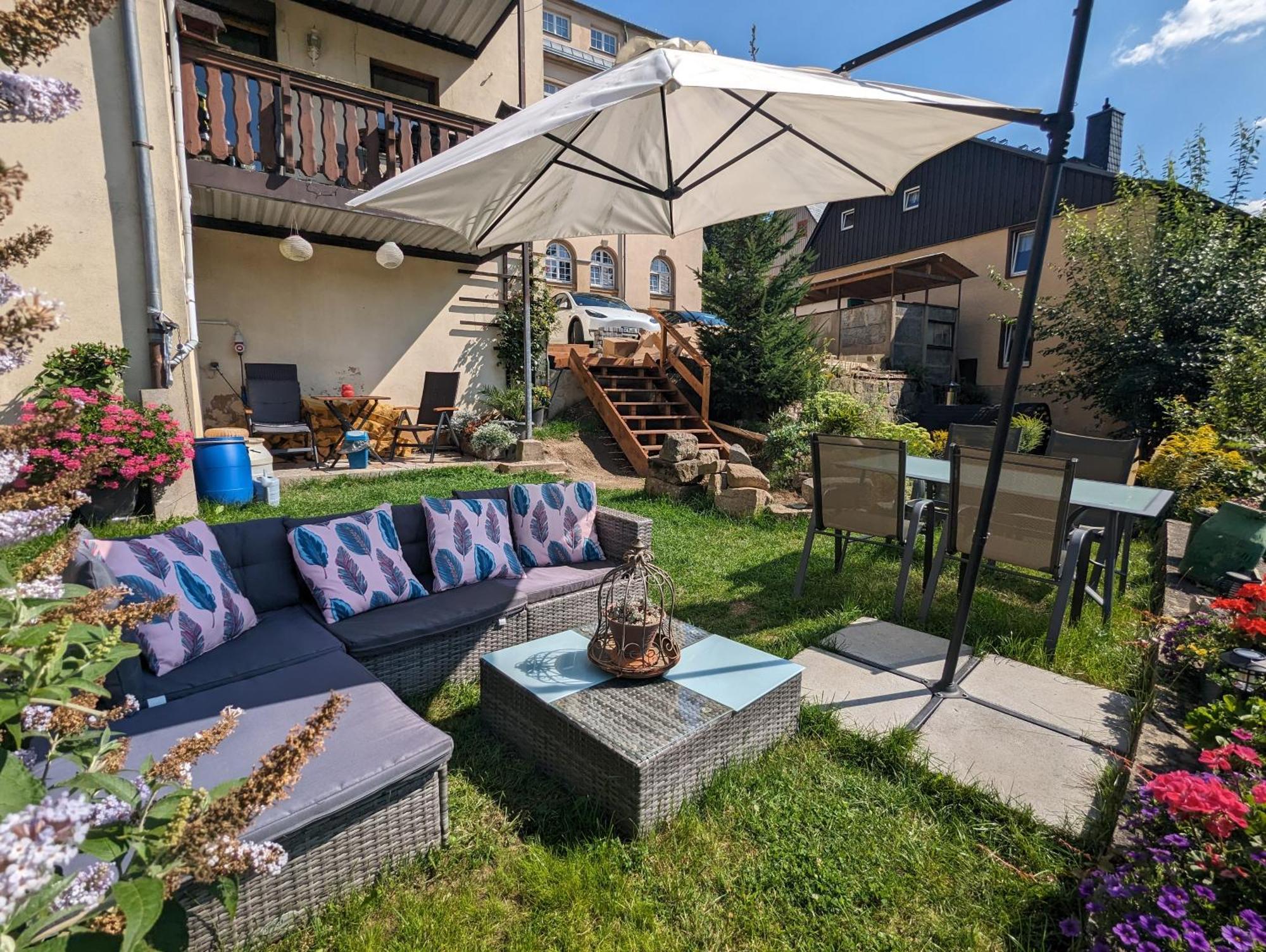 Ferienwohnung Uo2 - Urlaubsmagie - Garten, Whirlpool, Sauna Sebnitz Exterior foto