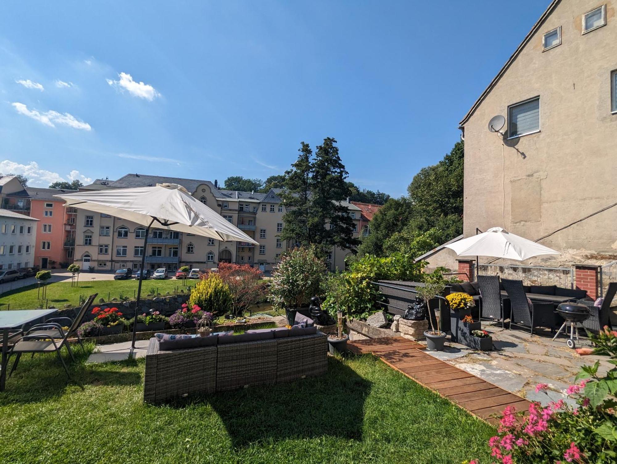 Ferienwohnung Uo2 - Urlaubsmagie - Garten, Whirlpool, Sauna Sebnitz Exterior foto