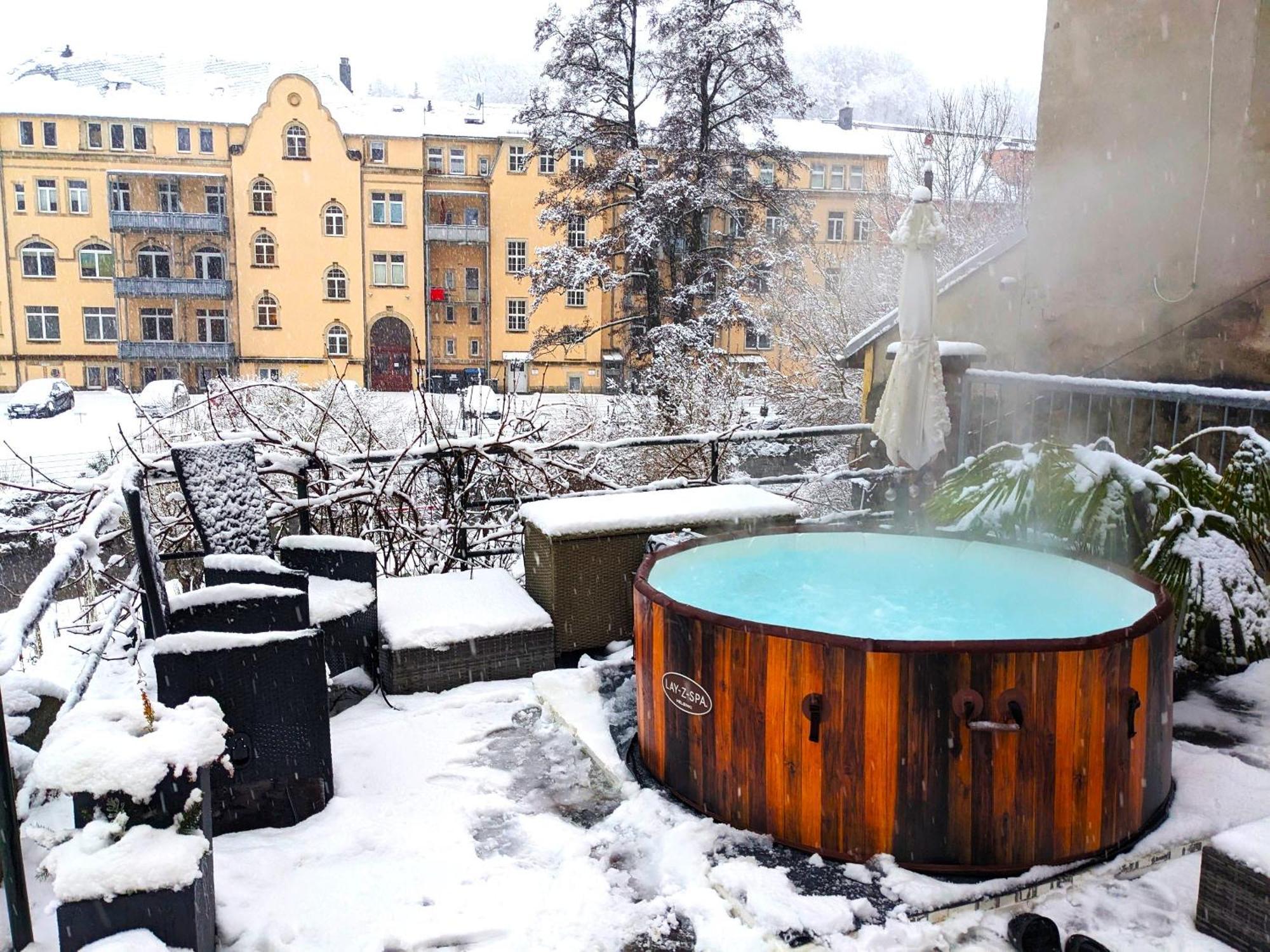 Ferienwohnung Uo2 - Urlaubsmagie - Garten, Whirlpool, Sauna Sebnitz Exterior foto