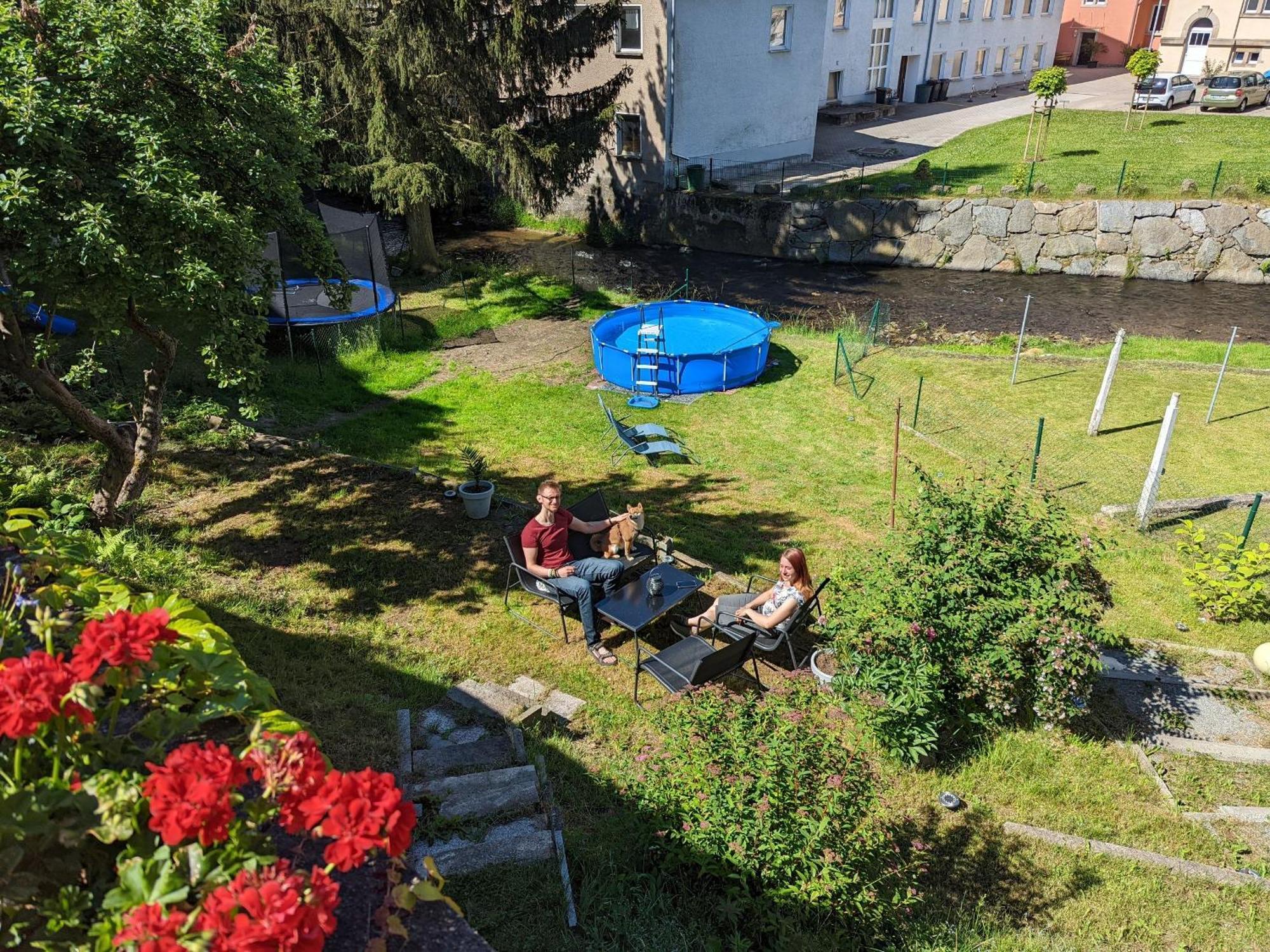 Ferienwohnung Uo2 - Urlaubsmagie - Garten, Whirlpool, Sauna Sebnitz Exterior foto